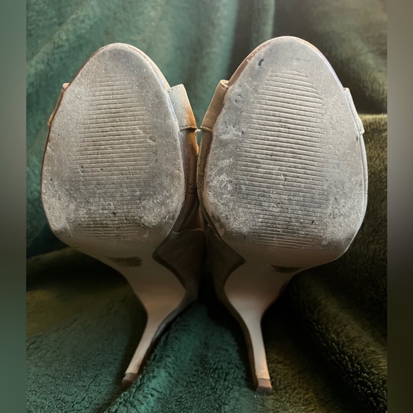 Paprika Tinley Caged Lace Up Stiletto Open Toe Boot, Distressed Taupe. Size. 7.5 - Picture 7 of 10